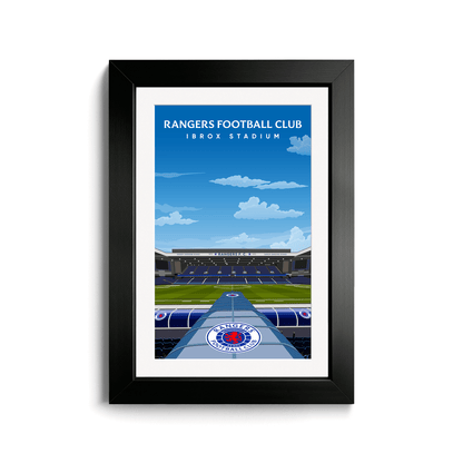 Rangers FC Ibrox Hand Drawn Stadium Design image 5