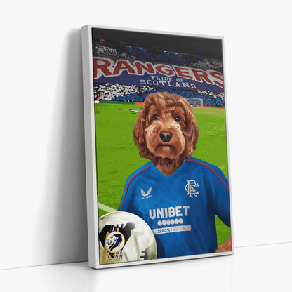 Your Pet in a 24/25 Rangers Home Shirt Inside Ibrox (Rangers Flag) image 2