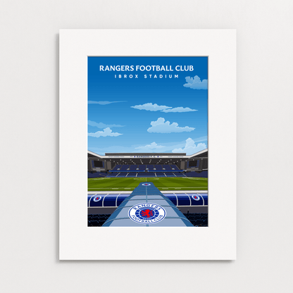 Rangers FC Ibrox Hand Drawn Stadium Design image 2