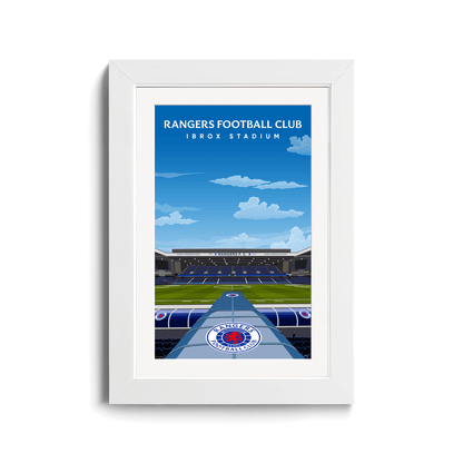 Rangers FC Ibrox Hand Drawn Stadium Design image 3