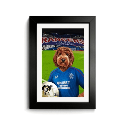 Your Pet in a 24/25 Rangers Home Shirt Inside Ibrox (Rangers Flag) image