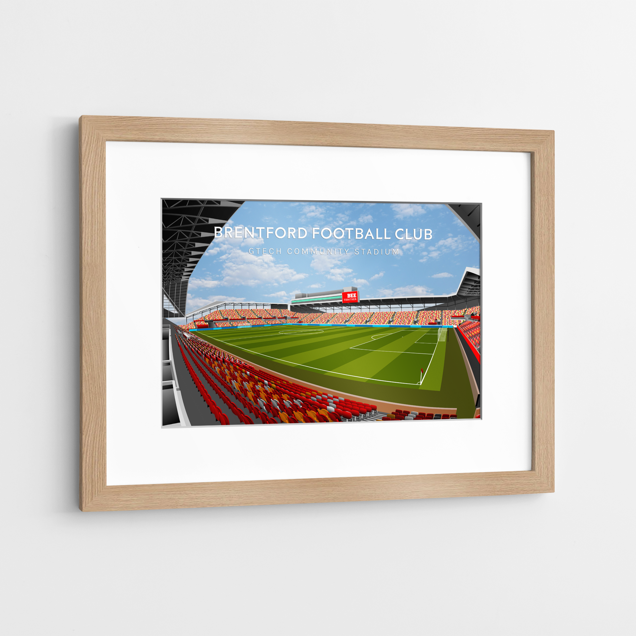 Brentford FC Ground Hand Drawn Image