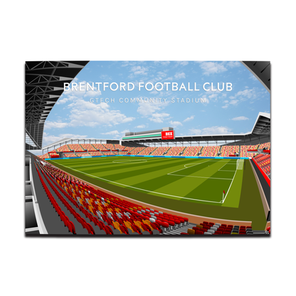 Brentford FC Ground Hand Drawn Image