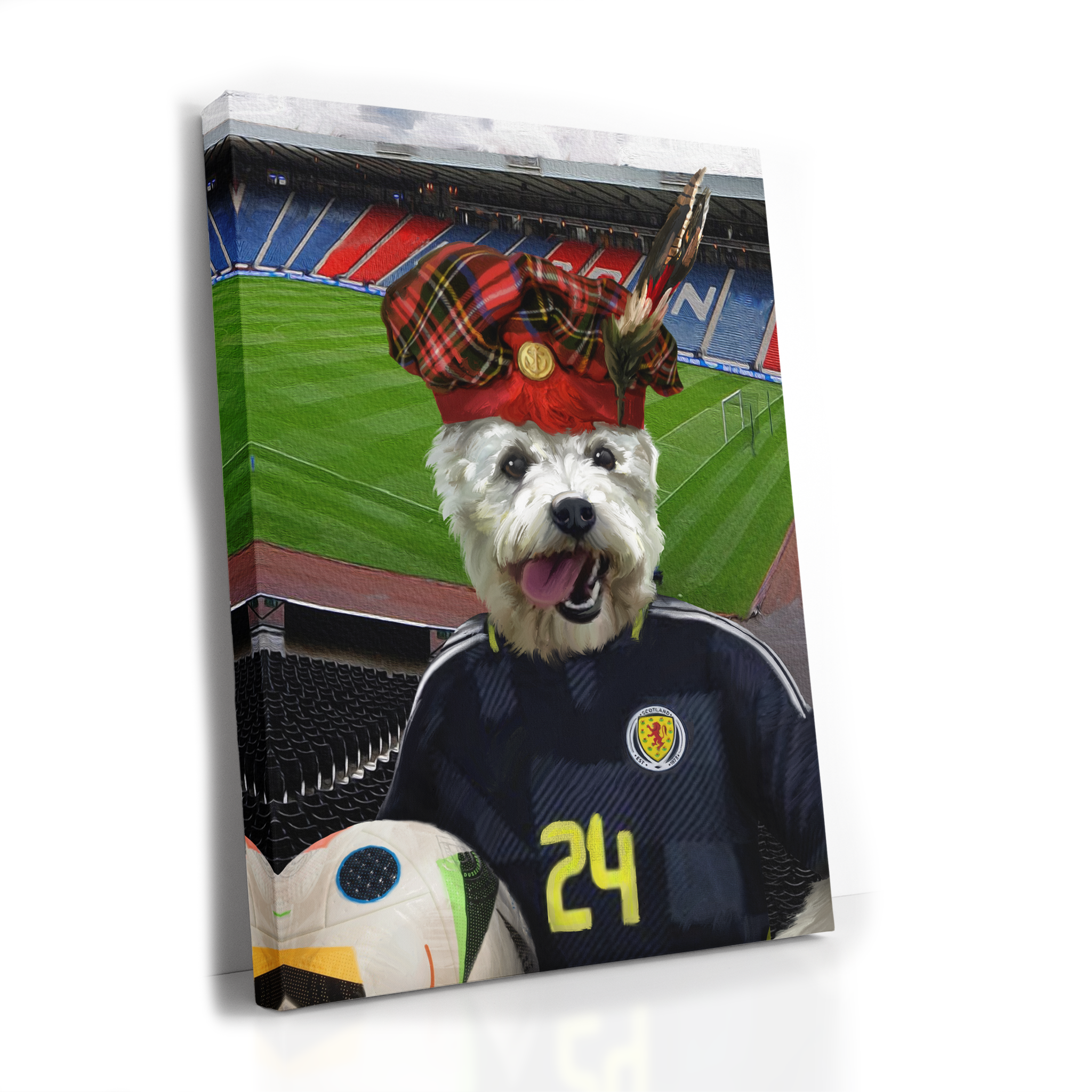 Your Pet as a Tartan Scotland Fan Inside Hampden Park