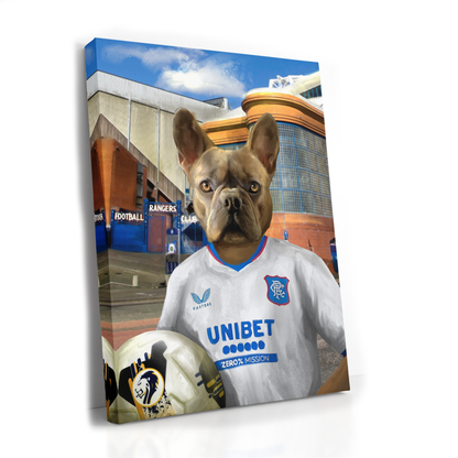 Your Pet in a Rangers Away Shirt Outside Ibrox