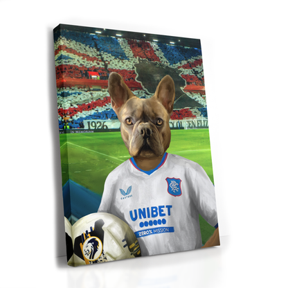 Your Pet in a Rangers Away Shirt Inside Ibrox (Union Jack Flag)