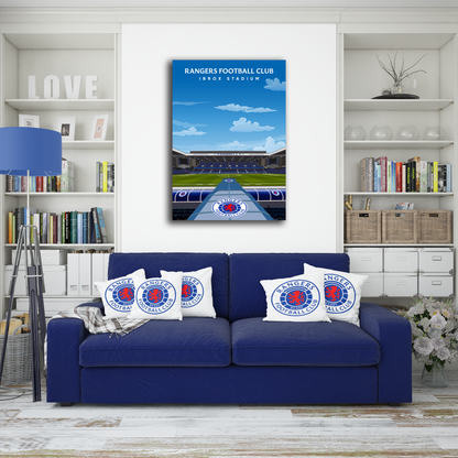 Rangers FC Ibrox Hand Drawn Stadium Design