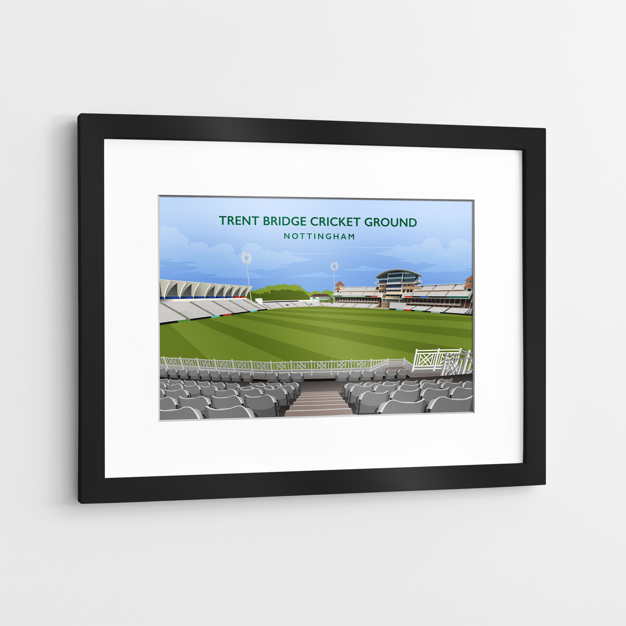 Nottinghamshire C.C.C Ground Hand Drawn Image