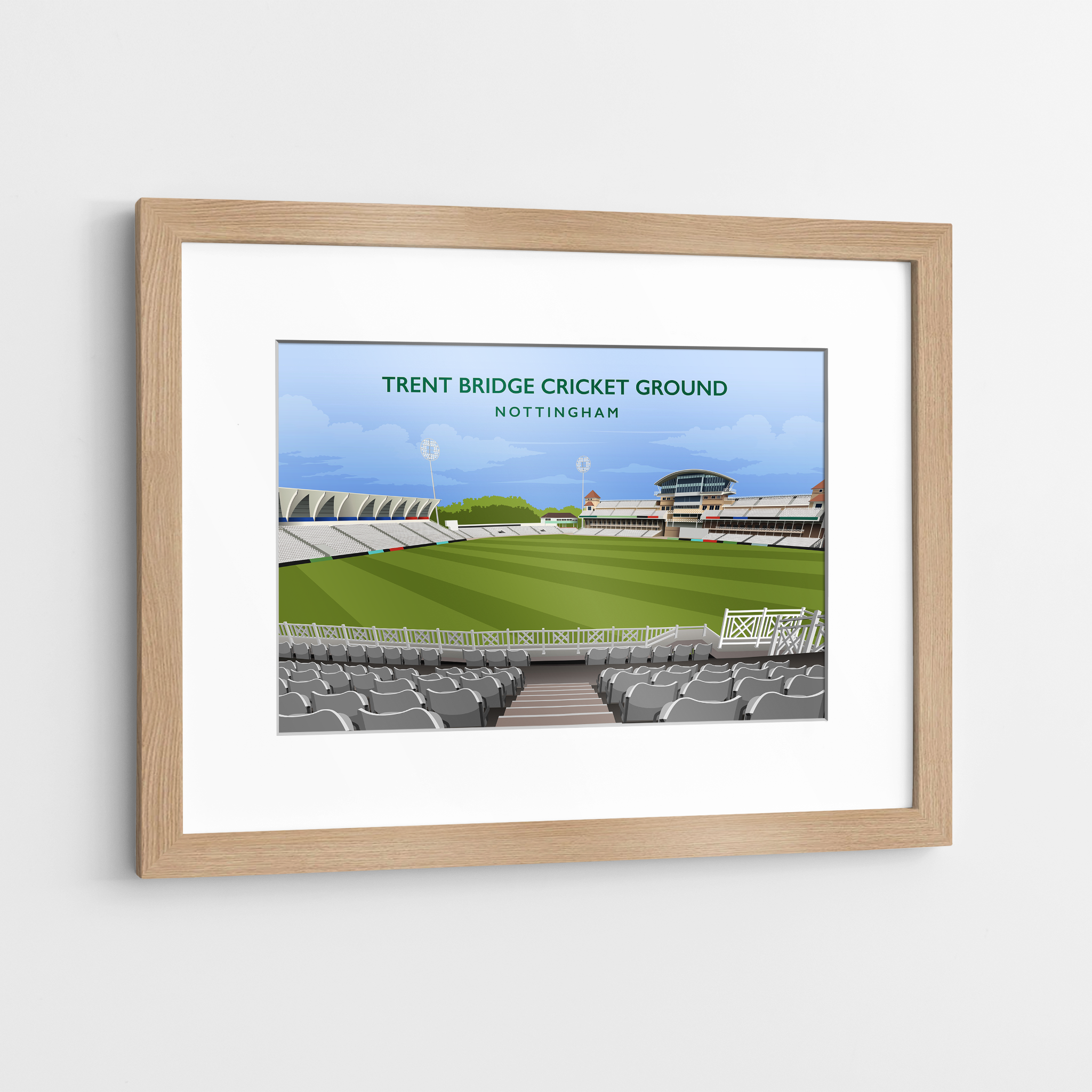 Nottinghamshire C.C.C Ground Hand Drawn Image