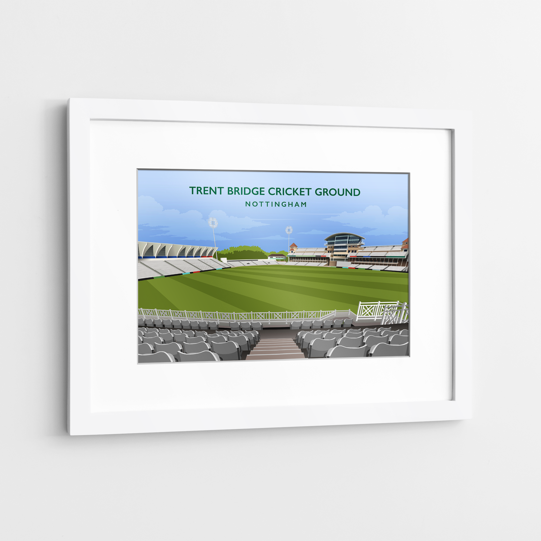 Nottinghamshire C.C.C Ground Hand Drawn Image