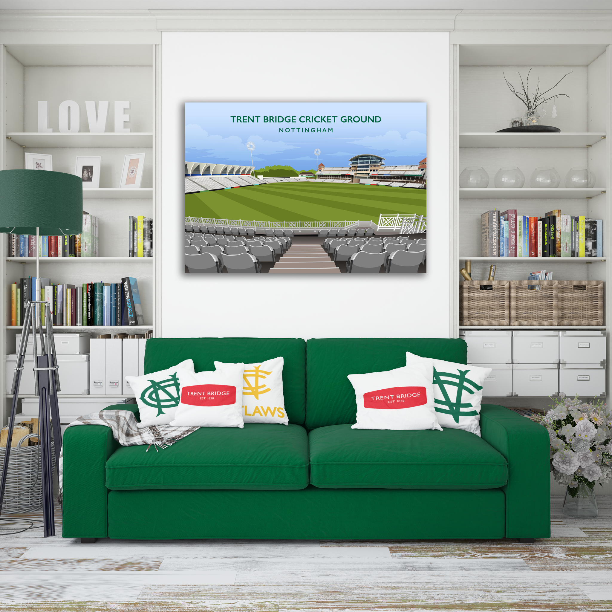 Nottinghamshire C.C.C Ground Hand Drawn Image