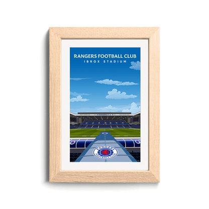 Rangers FC Ibrox Hand Drawn Stadium Design image 4